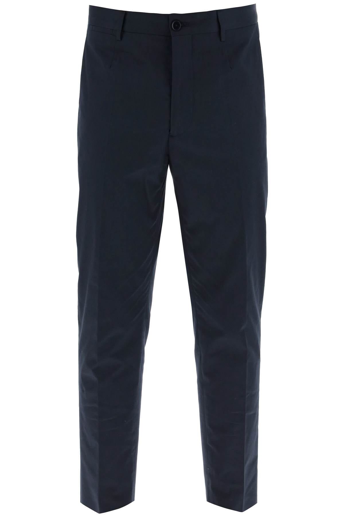 Cropped Chino Pants  - Blue