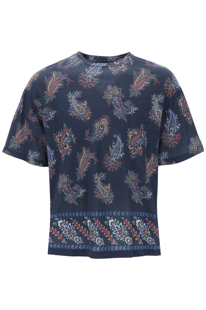 Paisley Print Crewneck T  - Green