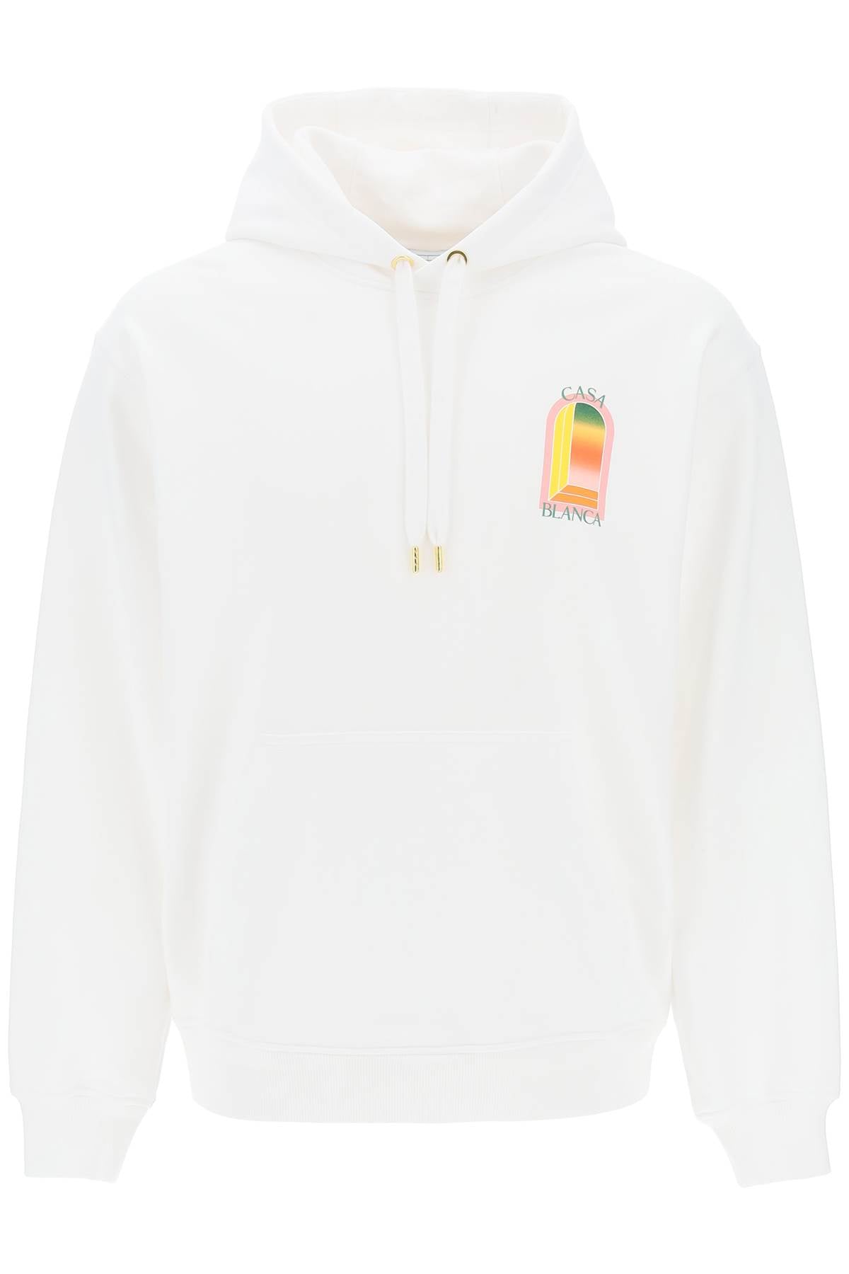 Gradient Hooded L'arche  - White