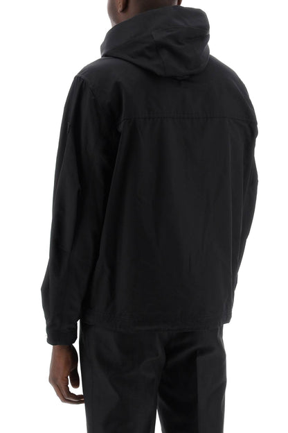 Hooded Jacket With Removable Hood Necetto  - Black