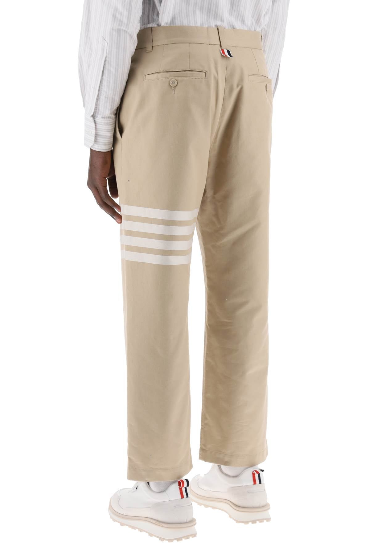 Pants With 4-bar  - Beige