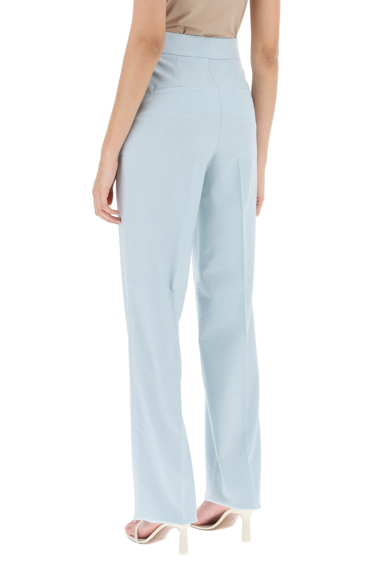 'waldorf' Pants With Straight Leg  - Celeste