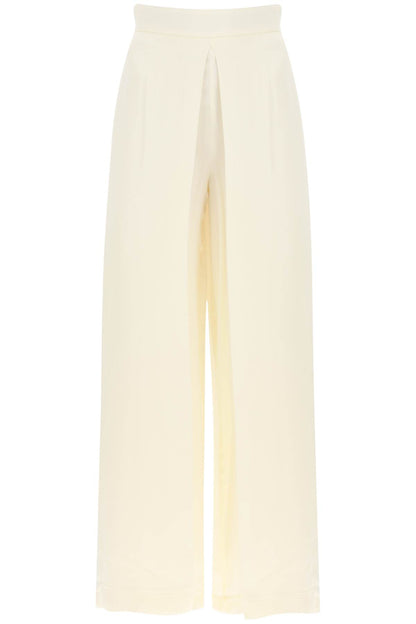 'belmont' Satin Pants  - White