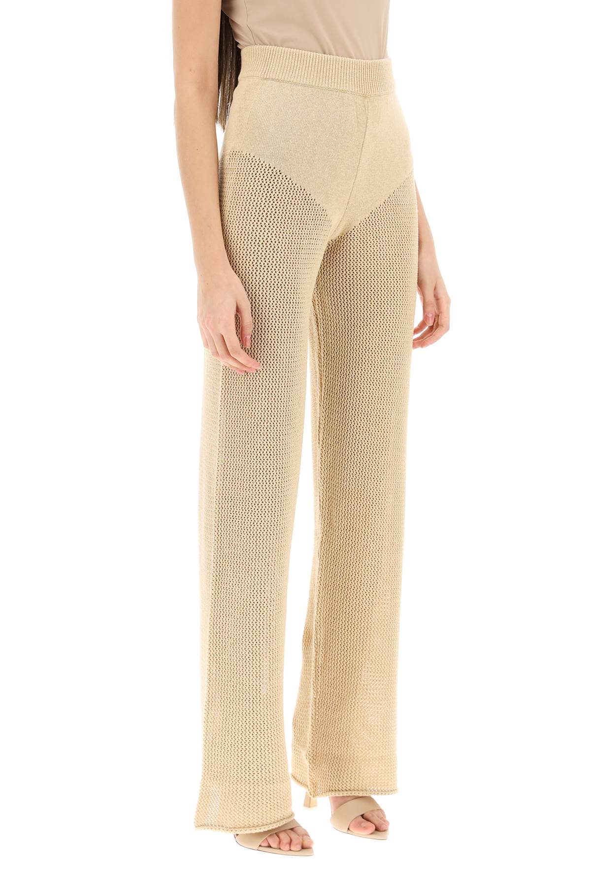 'cambria' Openwork Pants  - Beige