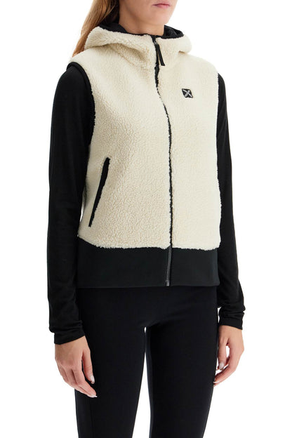 Sherpa Hooded Vest With  - Neutro