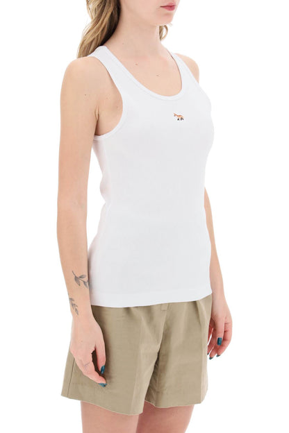 Baby Fox Sleeveless Top For  - White