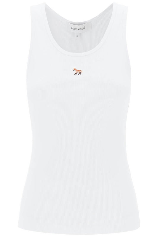 Baby Fox Sleeveless Top For  - White