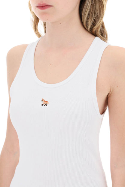 Baby Fox Sleeveless Top For  - White