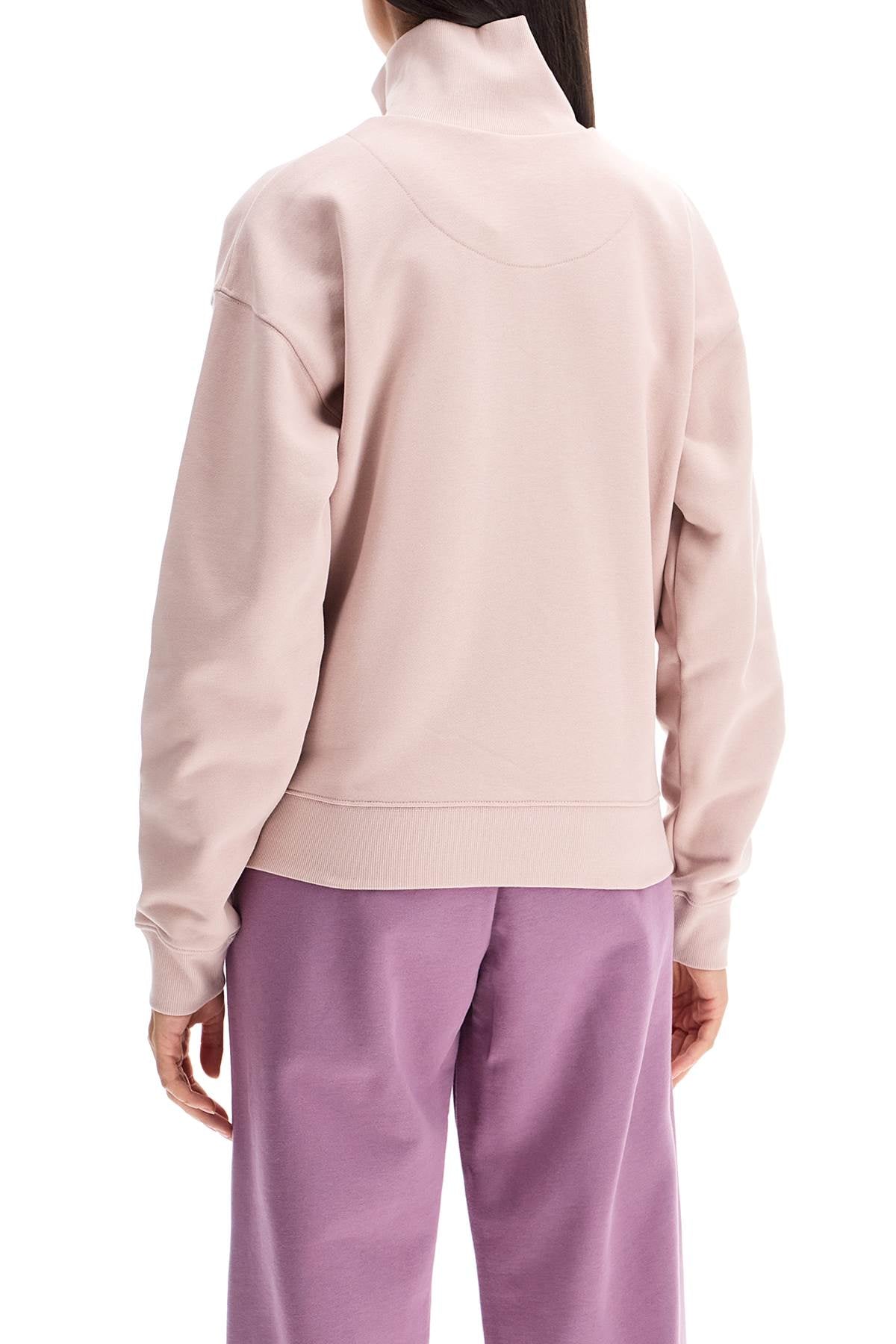 'high-neck Baby Fox Sweatshirt'  - Pink