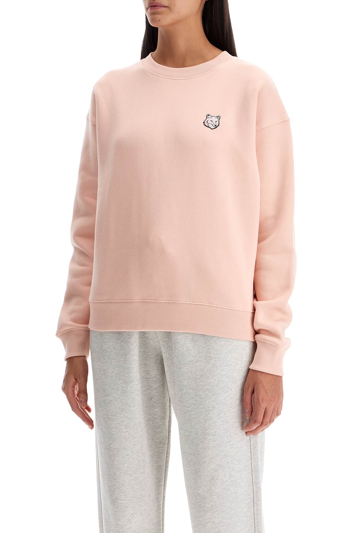 'bold Fox Head Crewneck Sweat  - Pink