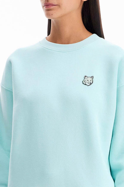 'bold Fox Head Crewneck Sweat  - Light Blue