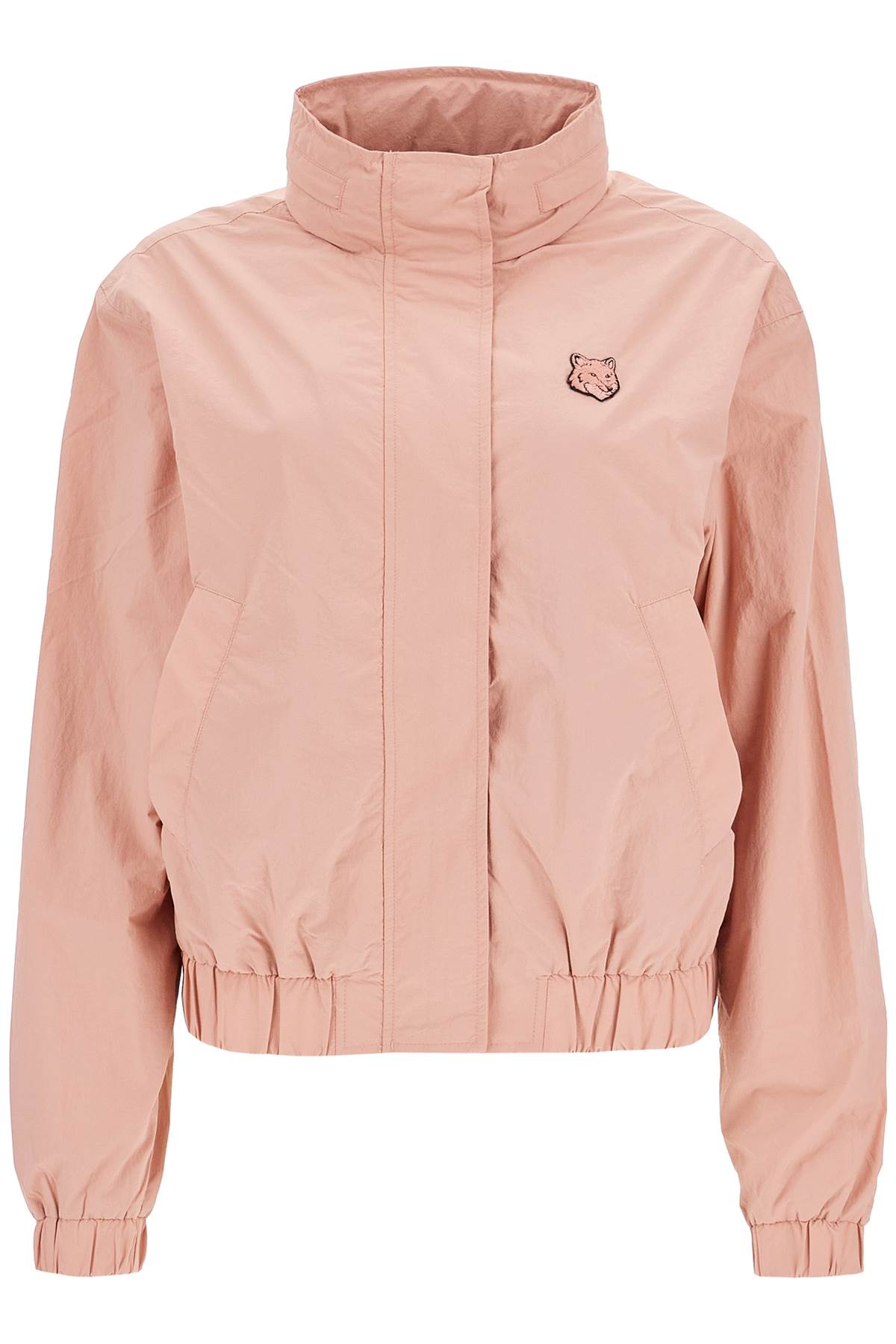 Bold Fox Head Windbreaker Jacket  - Pink