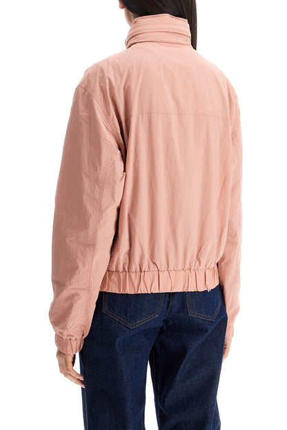 Bold Fox Head Windbreaker Jacket  - Pink