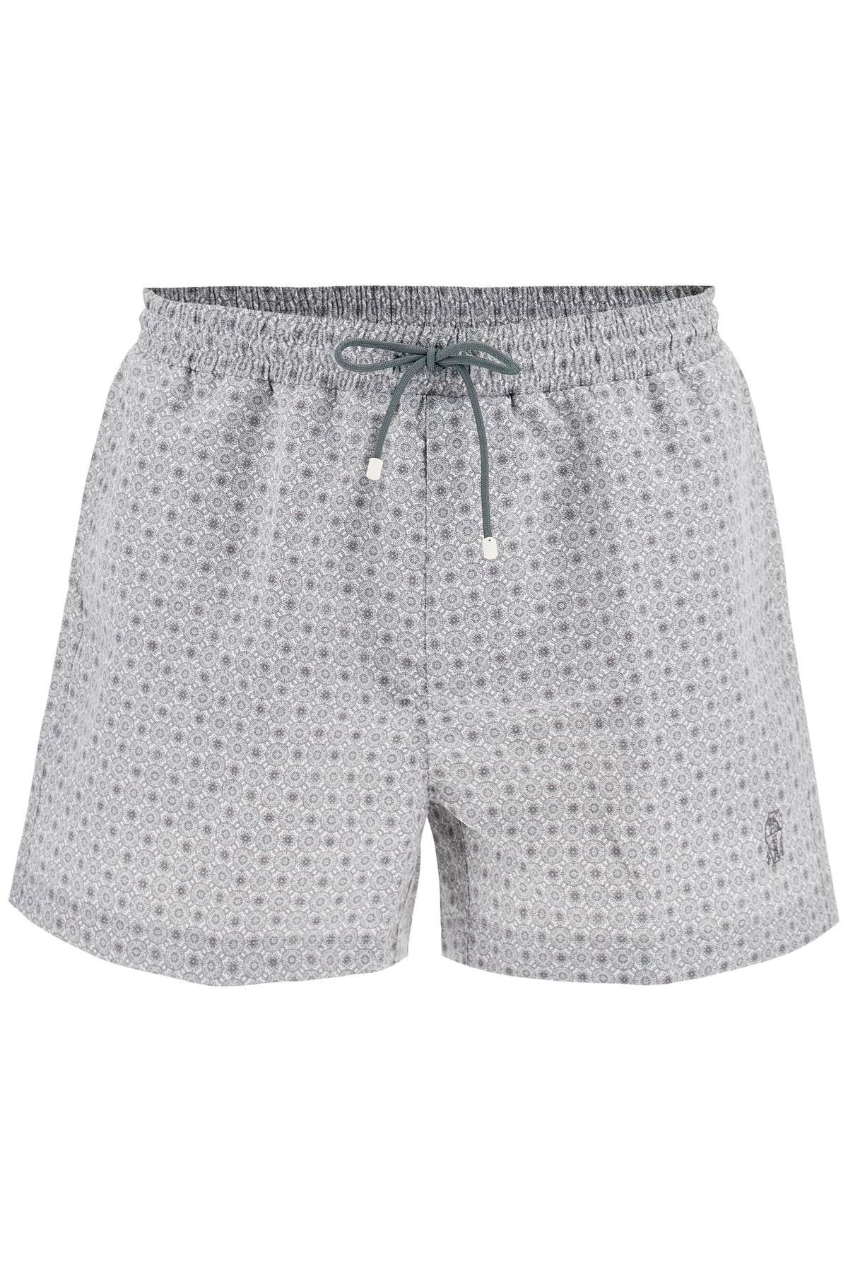 "graphic Print Sea Bermuda Shorts For  - Grey