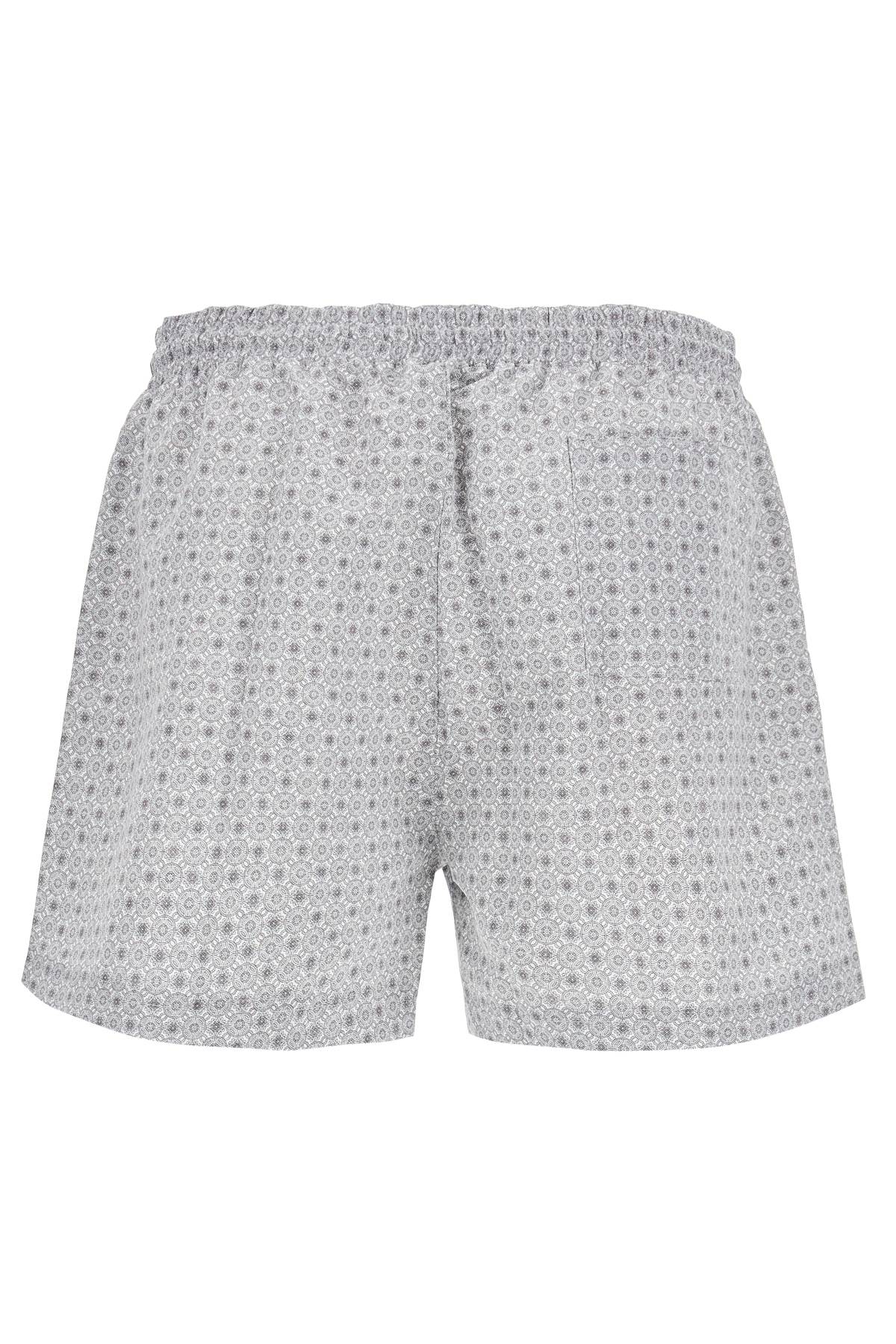 "graphic Print Sea Bermuda Shorts For  - Grey