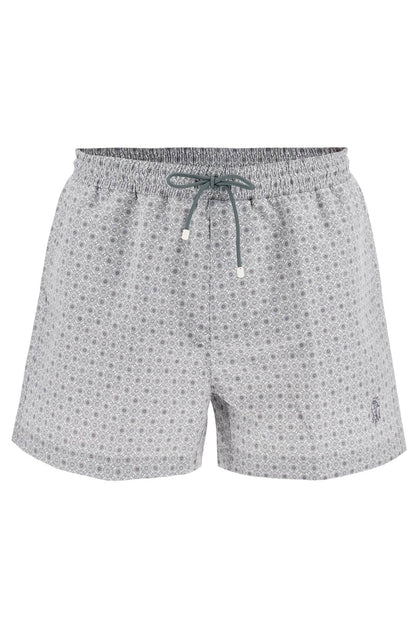 "graphic Print Sea Bermuda Shorts For  - Grey