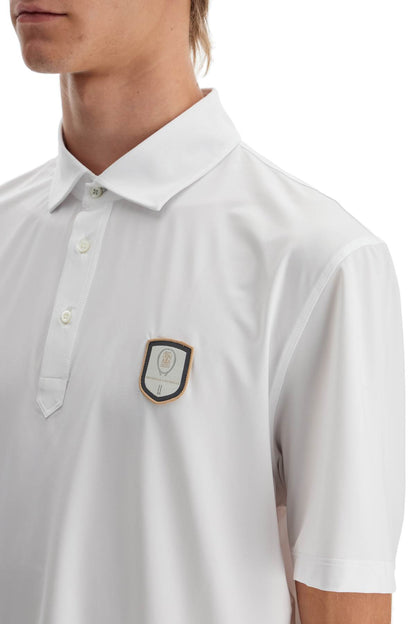 Technical Jersey Polo Shirt  - White