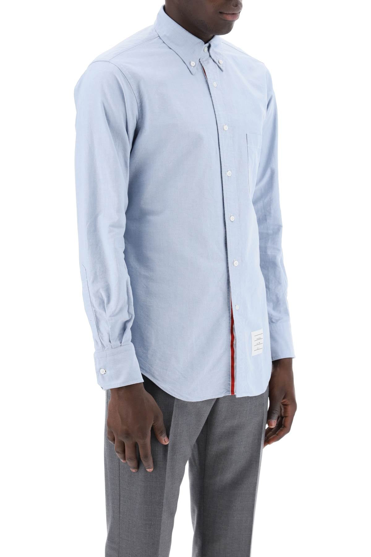 Oxford Cotton Button-down Shirt  - Light Blue