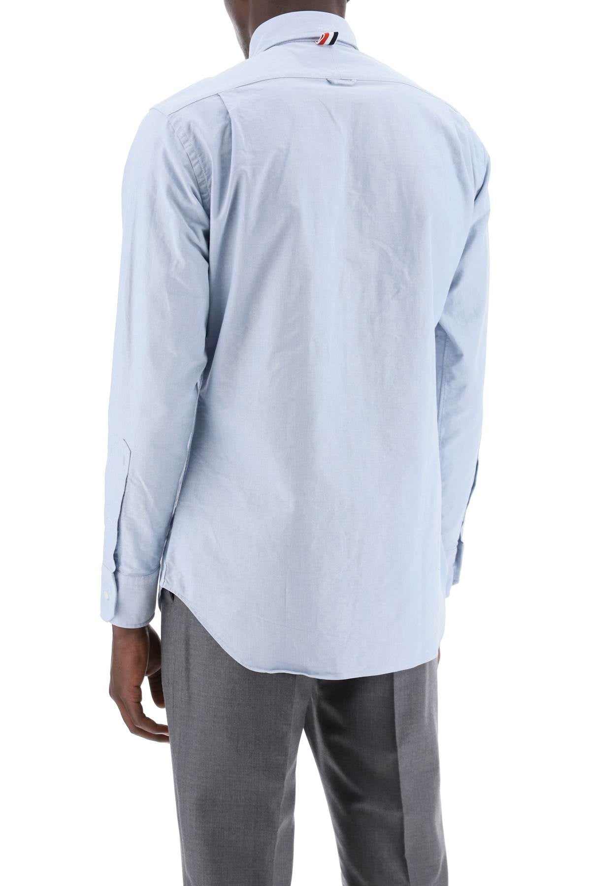 Oxford Cotton Button-down Shirt  - Light Blue