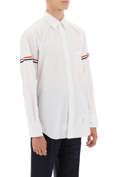 Oxford Button-down Shirt With Rwb Armbands  - White