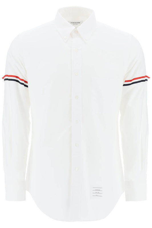 Oxford Button-down Shirt With Rwb Armbands  - White