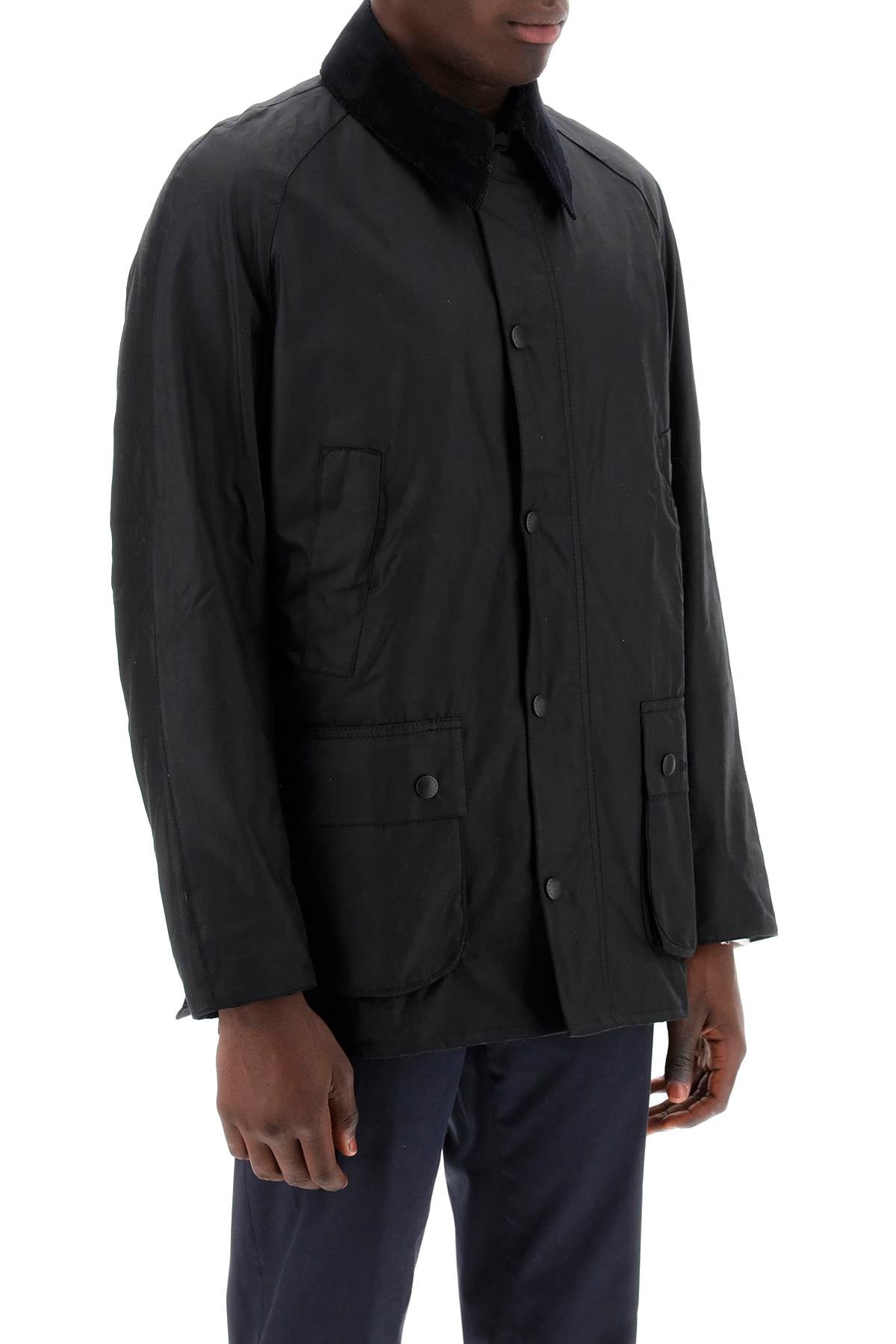 Ashby Waxed Jacket  - Black