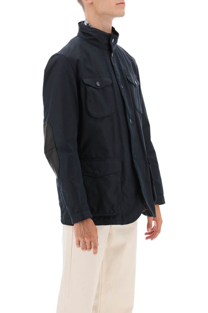 'ogston' Waxed Jacket  - Blue