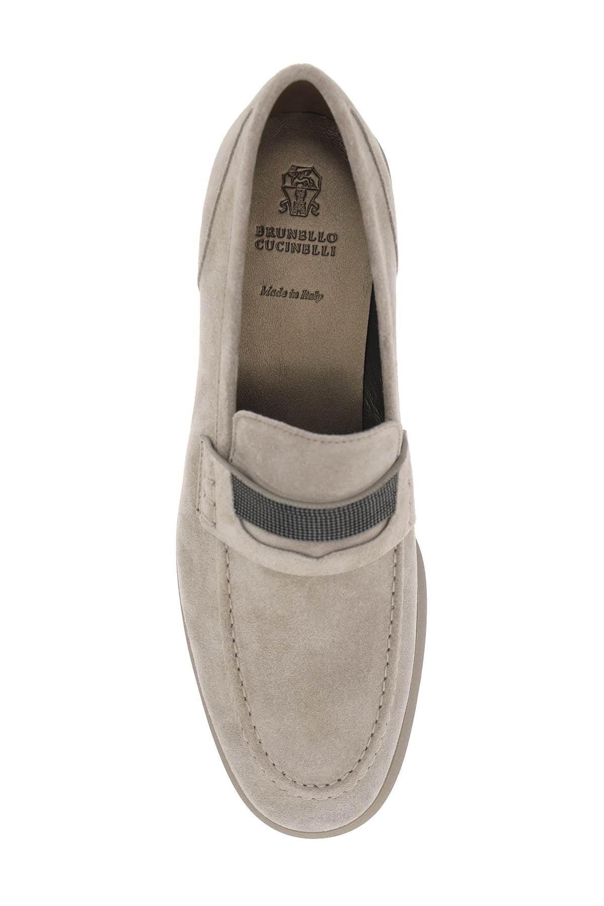 Mocassins With Monili  - Grigio