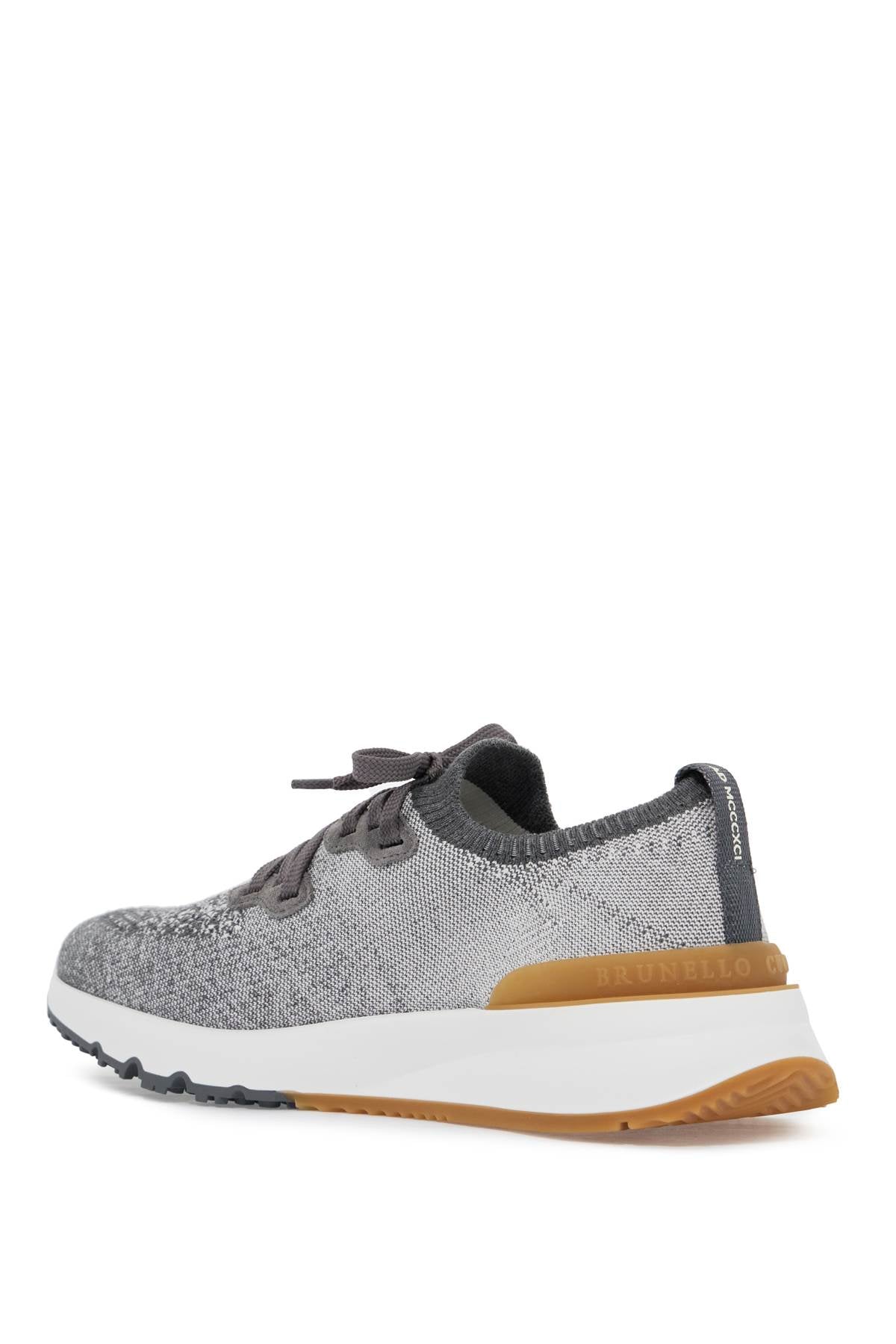 Knit Chine Sneakers In  - Grey