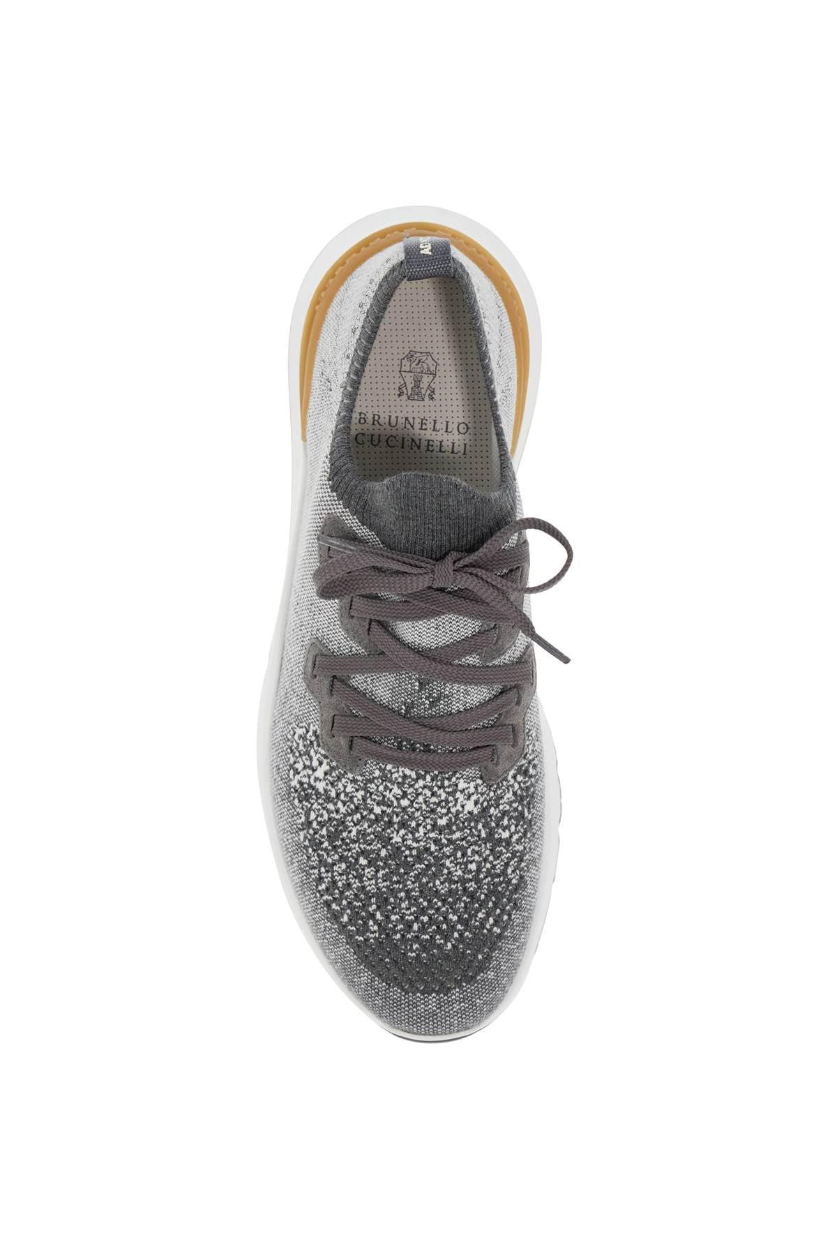 Knit Chine Sneakers In  - Grey