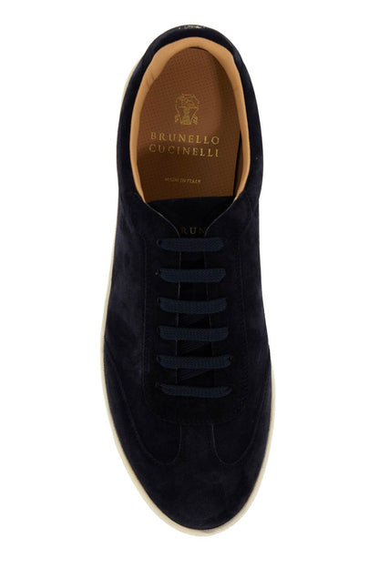 Suede Sneakers In Six  - Blue