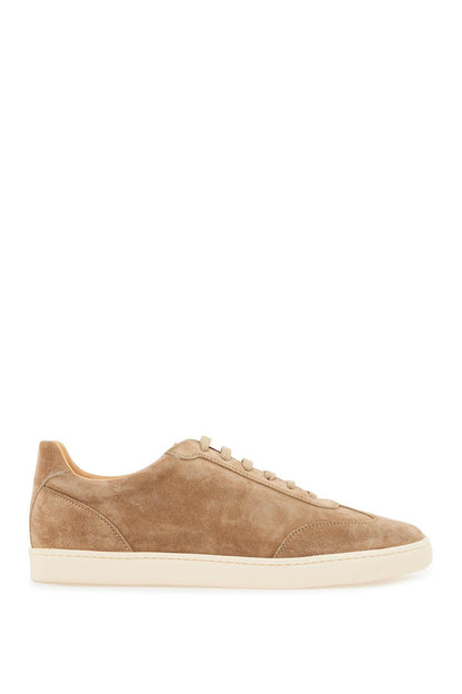 Suede Sneakers In Six  - Beige