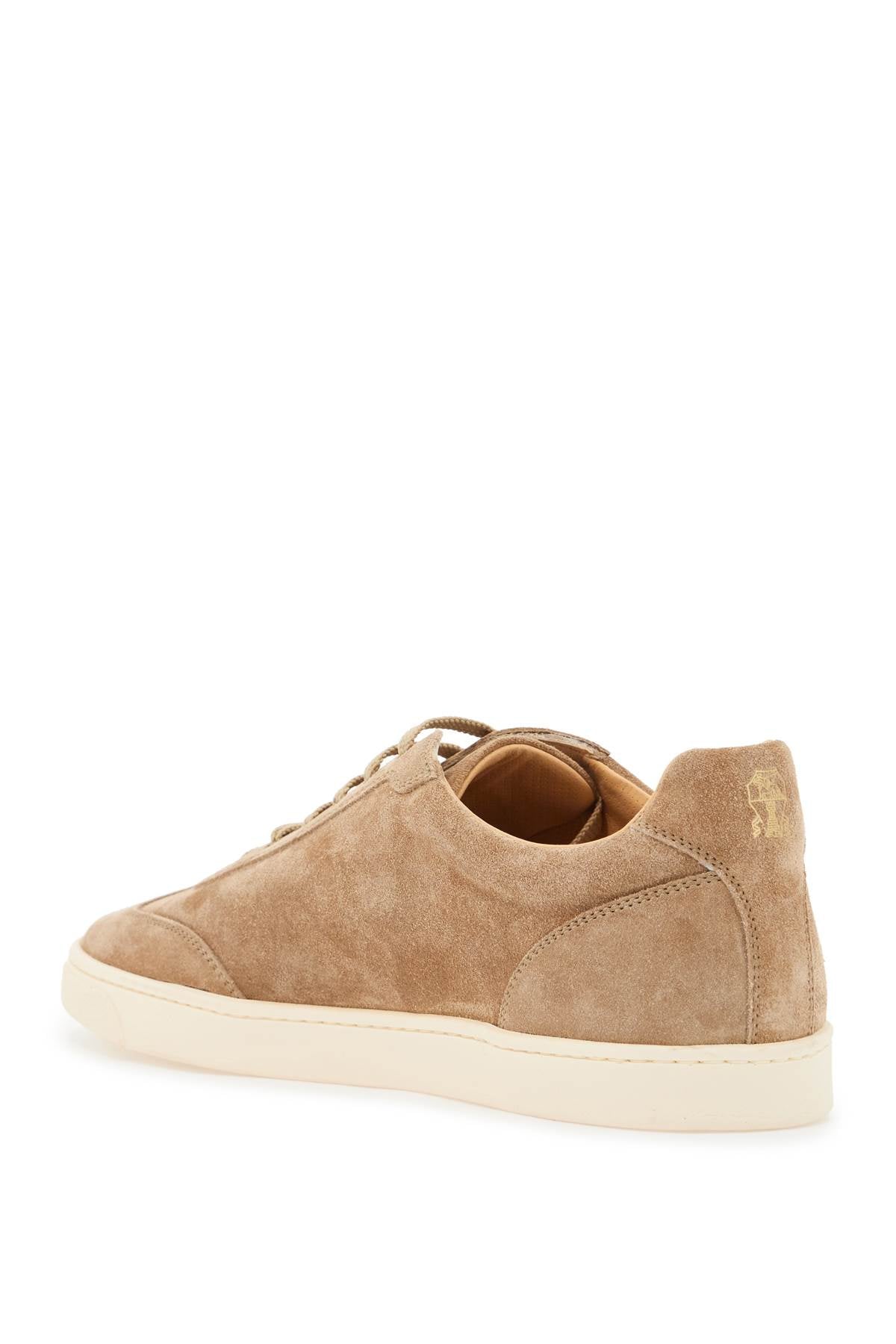 Suede Sneakers In Six  - Beige