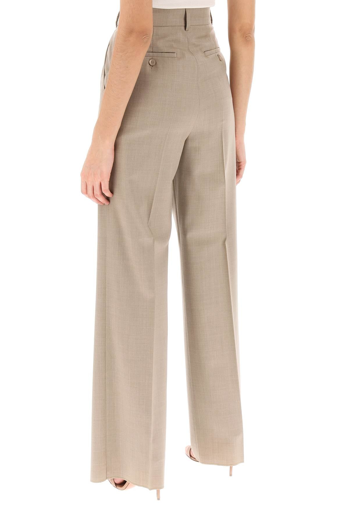 Nambo Double Pleat Trousers  - Beige