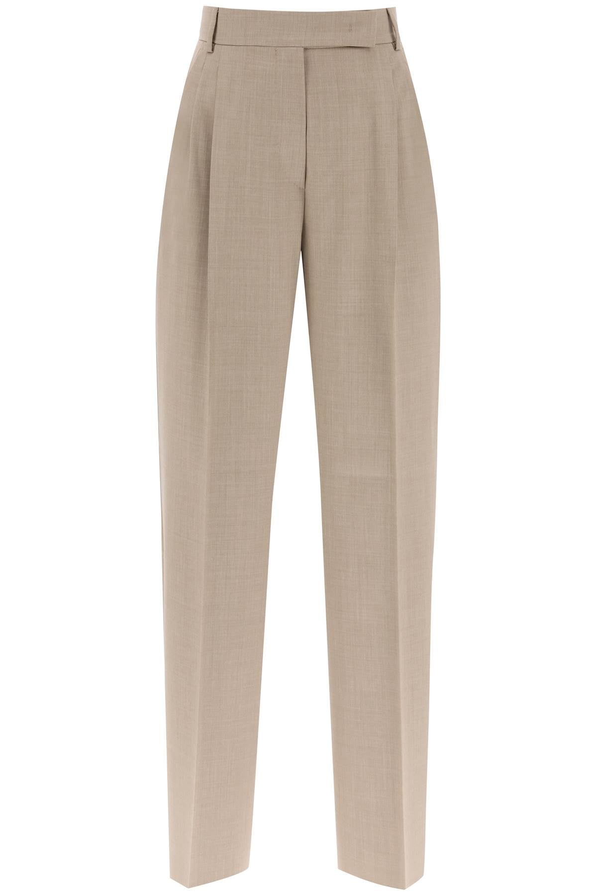 Nambo Double Pleat Trousers  - Beige