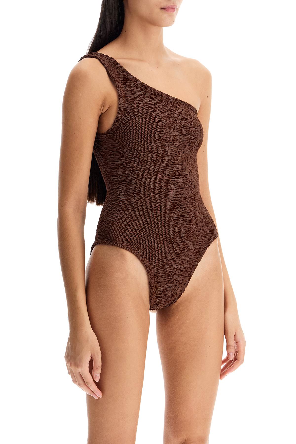 Nancy One-shoulder Swimsuit  - Brown