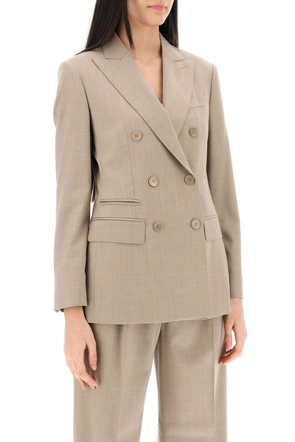 Nandina Double-breasted Blazer  - Beige