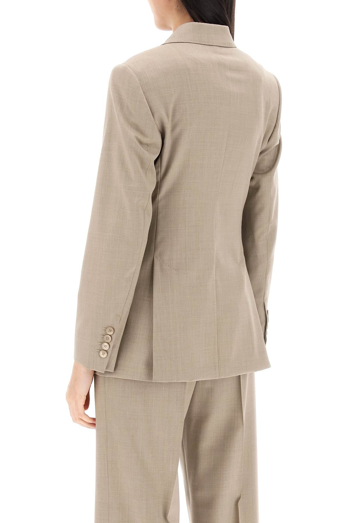 Nandina Double-breasted Blazer  - Beige