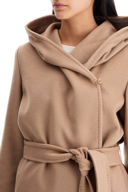 Wool Coat With Hooded C  - Beige