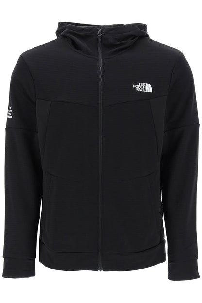 Hooded Fleece Sweatshirt With  - Black