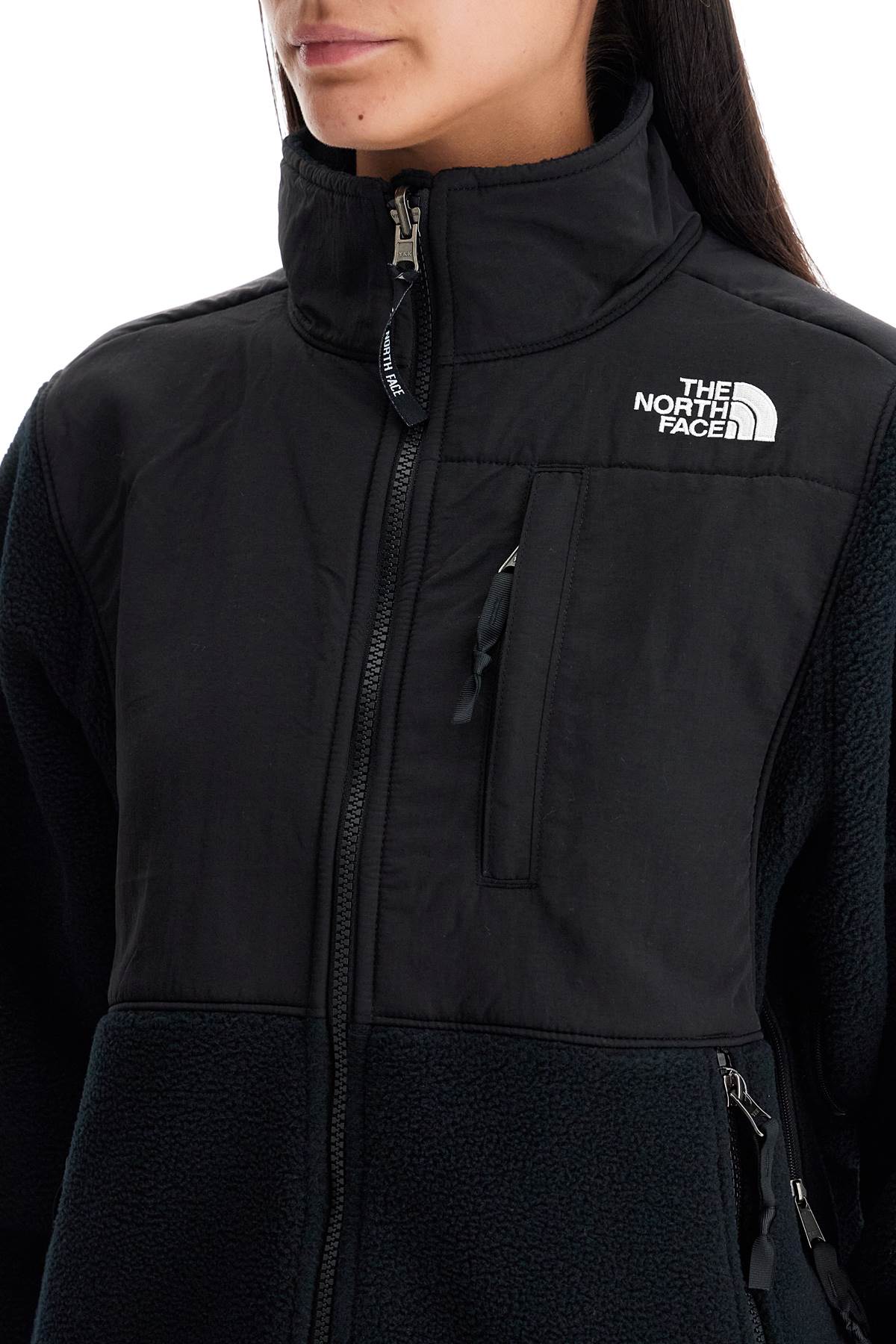 Retro Denali Fleece Sports Jacket.  - Black