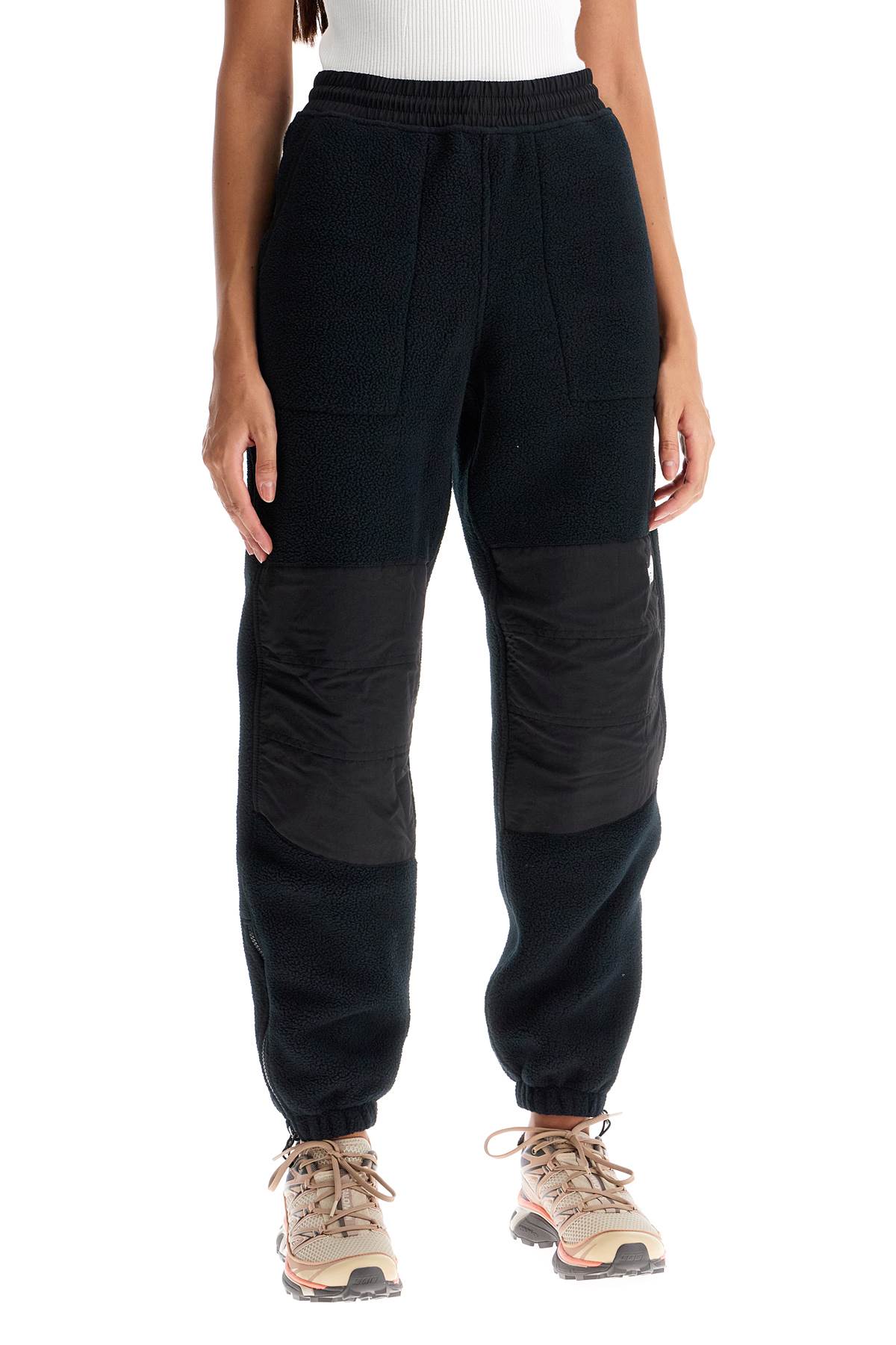 Retro Denali Fleece Sports Pants.  - Black