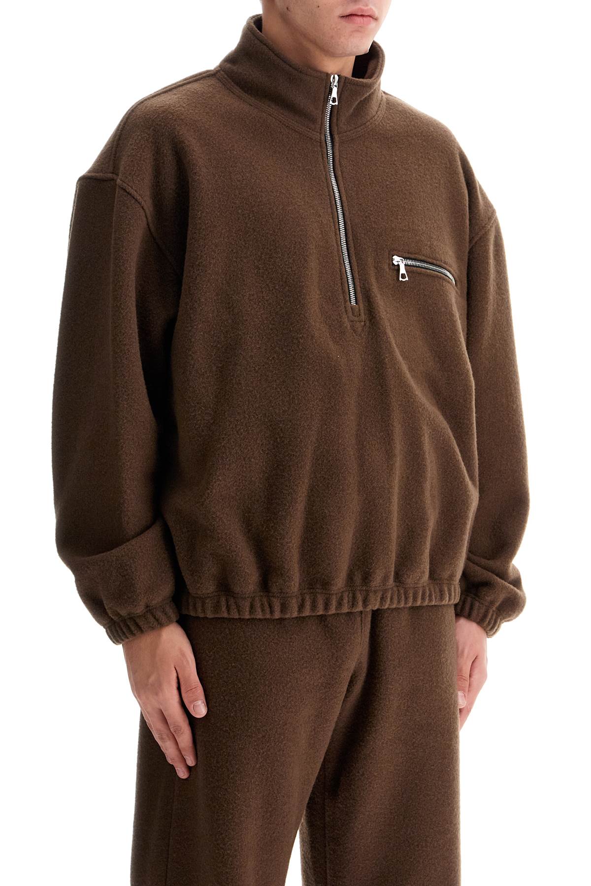 Fleece Sweatshirt  - Brown