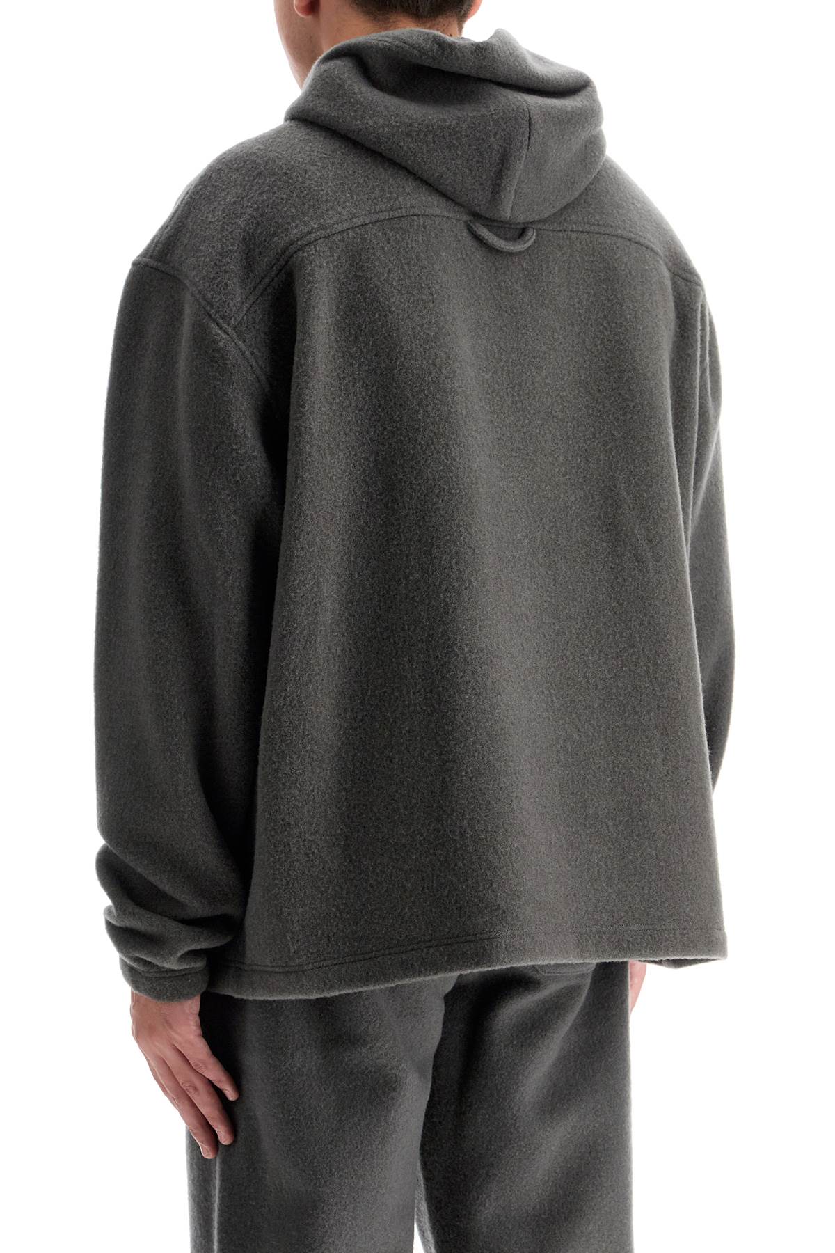 Hooded Fleece Sweatshirt  - Grey