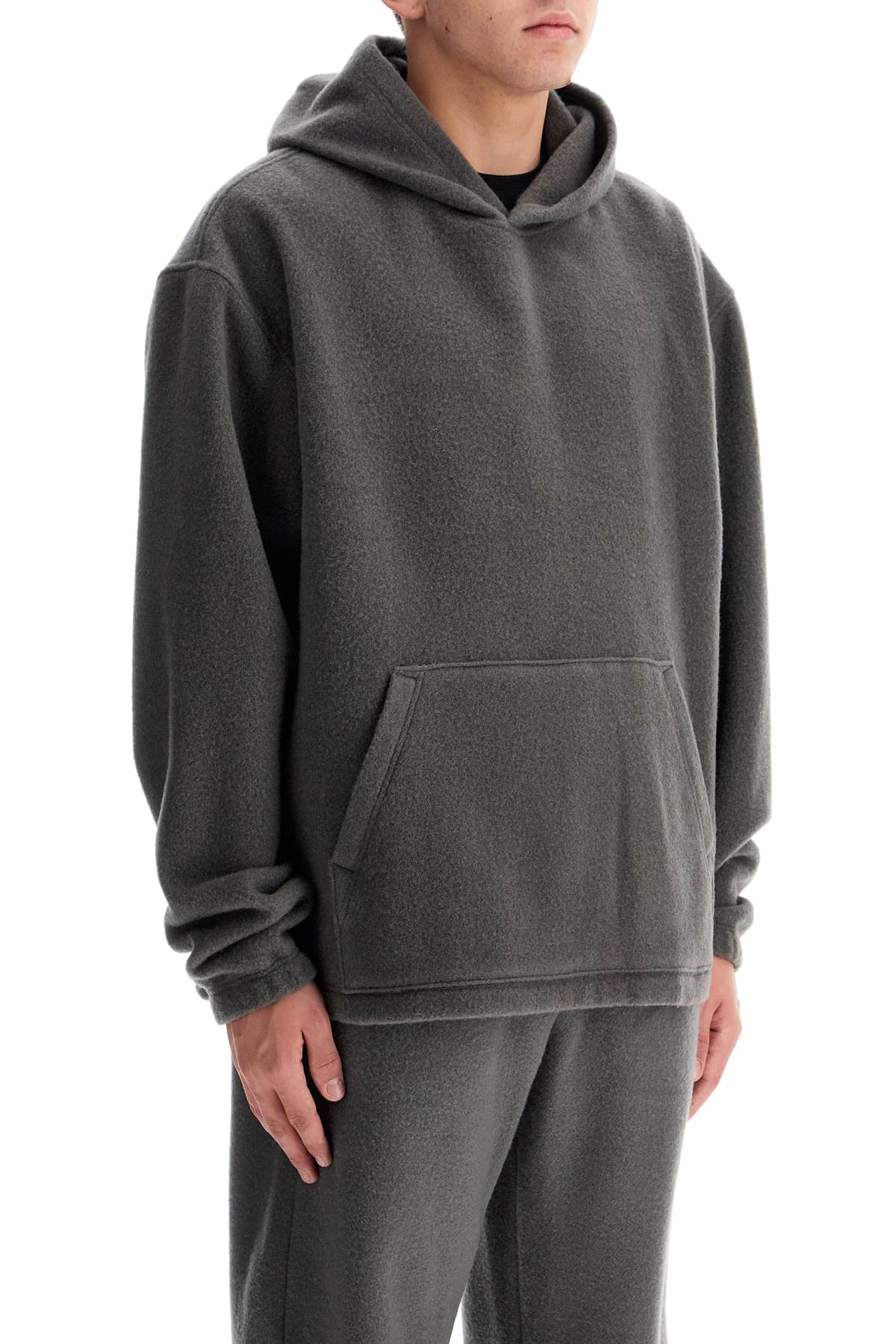 Hooded Fleece Sweatshirt  - Grey