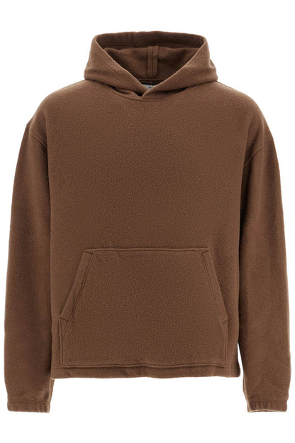 Hooded Fleece Sweatshirt  - Brown