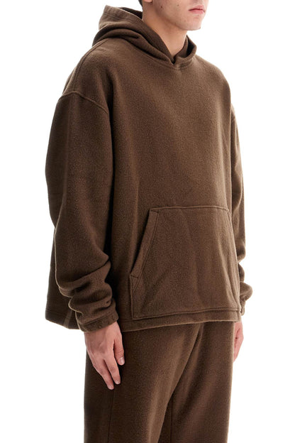 Hooded Fleece Sweatshirt  - Brown