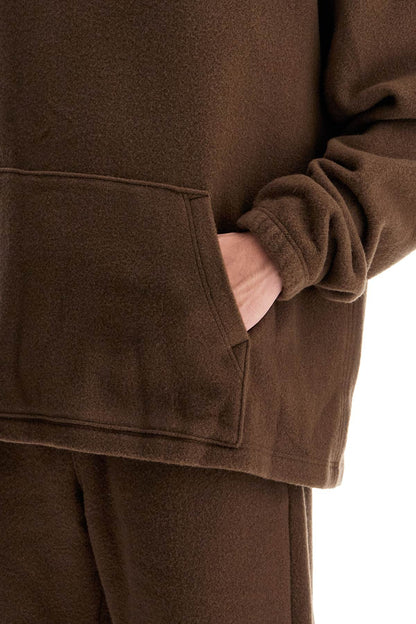 Hooded Fleece Sweatshirt  - Brown