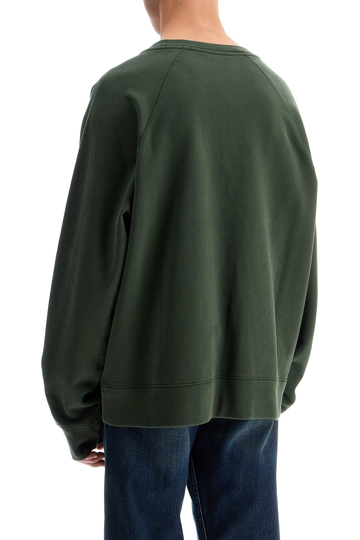 'oversized Sweatshirt With  - Green