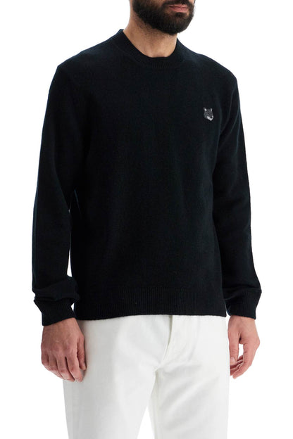 Bold Fox Head Wool Sweater  - Black